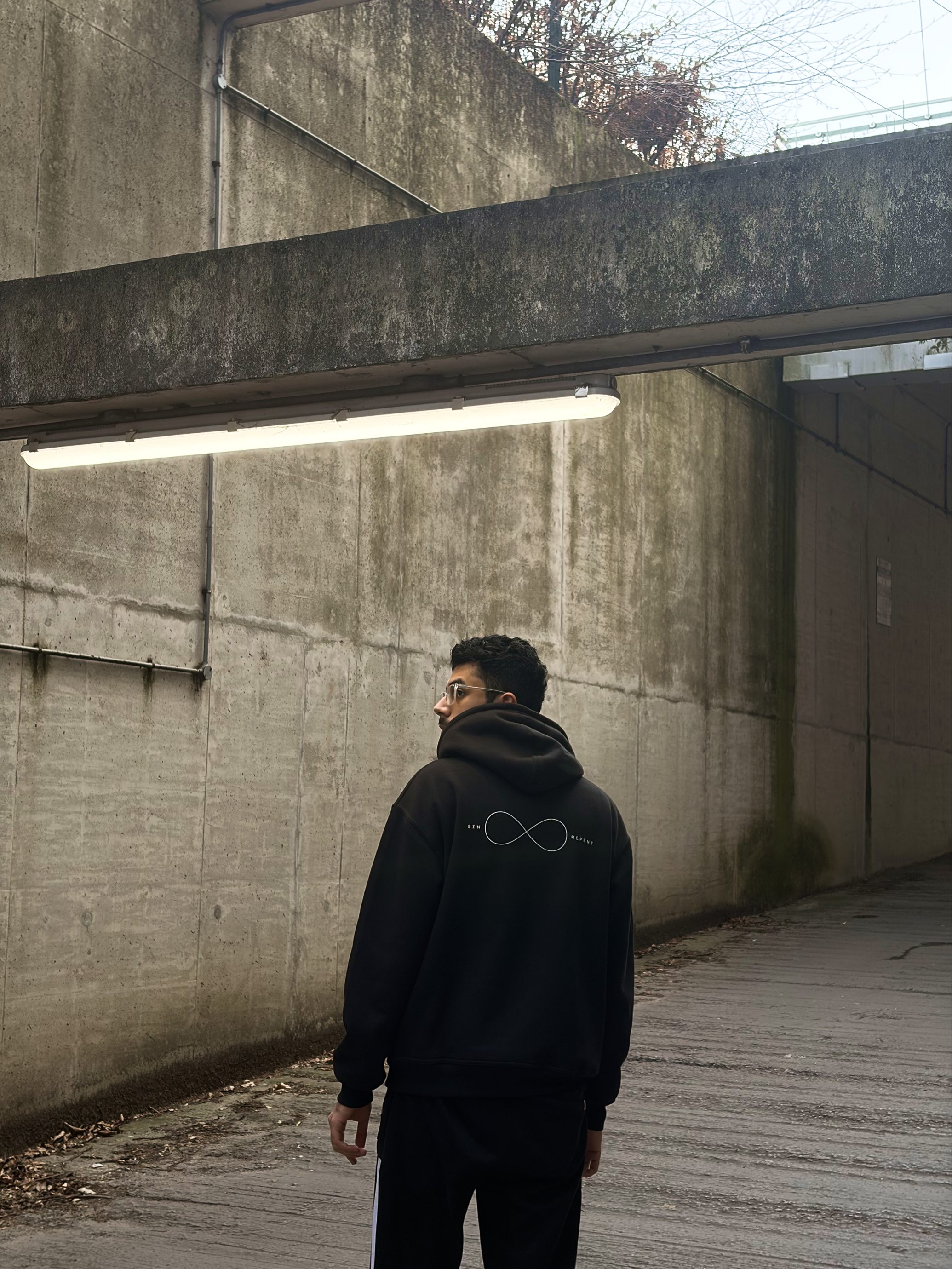 Sin & Repent Hoodie — Black